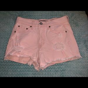 Pink Aeropostale high waisted shorts